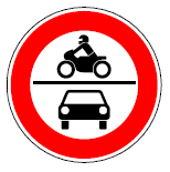 Zeichen 260 Verbot für Krafträder, Kraftwagen und sonstige mehrspurige Kraftfahrzeuge (BGBl. I 1992 S. 686)