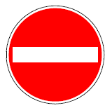 Zeichen 267 Verbot der Einfahrt (BGBl. I 1992 S. 686)