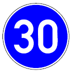 Zeichen 275 Vorgeschriebene Mindestgeschwindigkeit (BGBl. I 1992 S. 687)