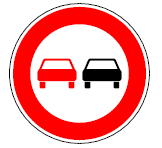 Zeichen 276 Überholverbot für Kraftfahrzeugen aller Art (BGBl. I 1992 S. 688)