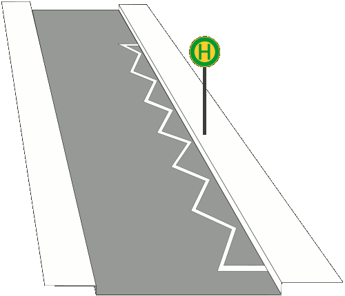 Zeichen 299 Grenzmarkierung für Halt- und Parkverbote (BGBl. I 1992 S. 691)