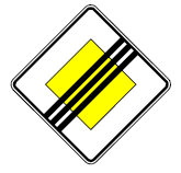 Zeichen 307 Ende der Vorfahrtstraße (BGBl. I 1992 S. 691)