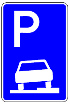 Zeichen 315 Parken auf Gehwege (BGBl. I 1992 S. 692)