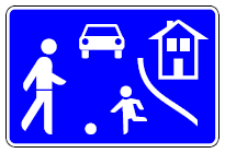 Zeichen 325 Beginn eines verkehrsberuhigten Bereichs (BGBl. I 1992 S. 692)