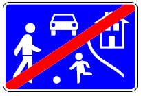 Zeichen 326 Ende eines verkehrsberuhigten Bereichs (BGBl. I 1992 S. 692)