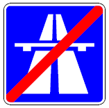 Zeichen 334 Ende der Autobahn (BGBl. I 1992 S. 693)