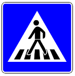 Zeichen 350 Fußgängerüberweg (BGBl. I 1992 S. 694)