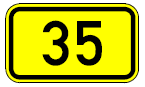 Zeichen 401 Nummernschilder Bundesstraßen (BGBl. I 1992 S. 696)