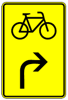 Zeichen 442 Vorwegweiser für bestimmte Verkehrsarten (BGBl. I 1992 S. 697)